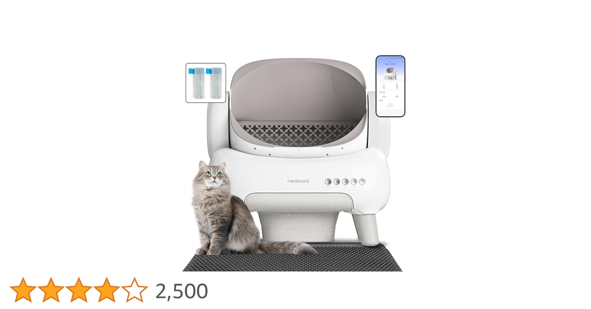 neakasa 全自動猫トイレ M1 ホワイト 当日発送 Neakasa M1 全自動猫トイレ 自動ネコトイレ 多頭飼い